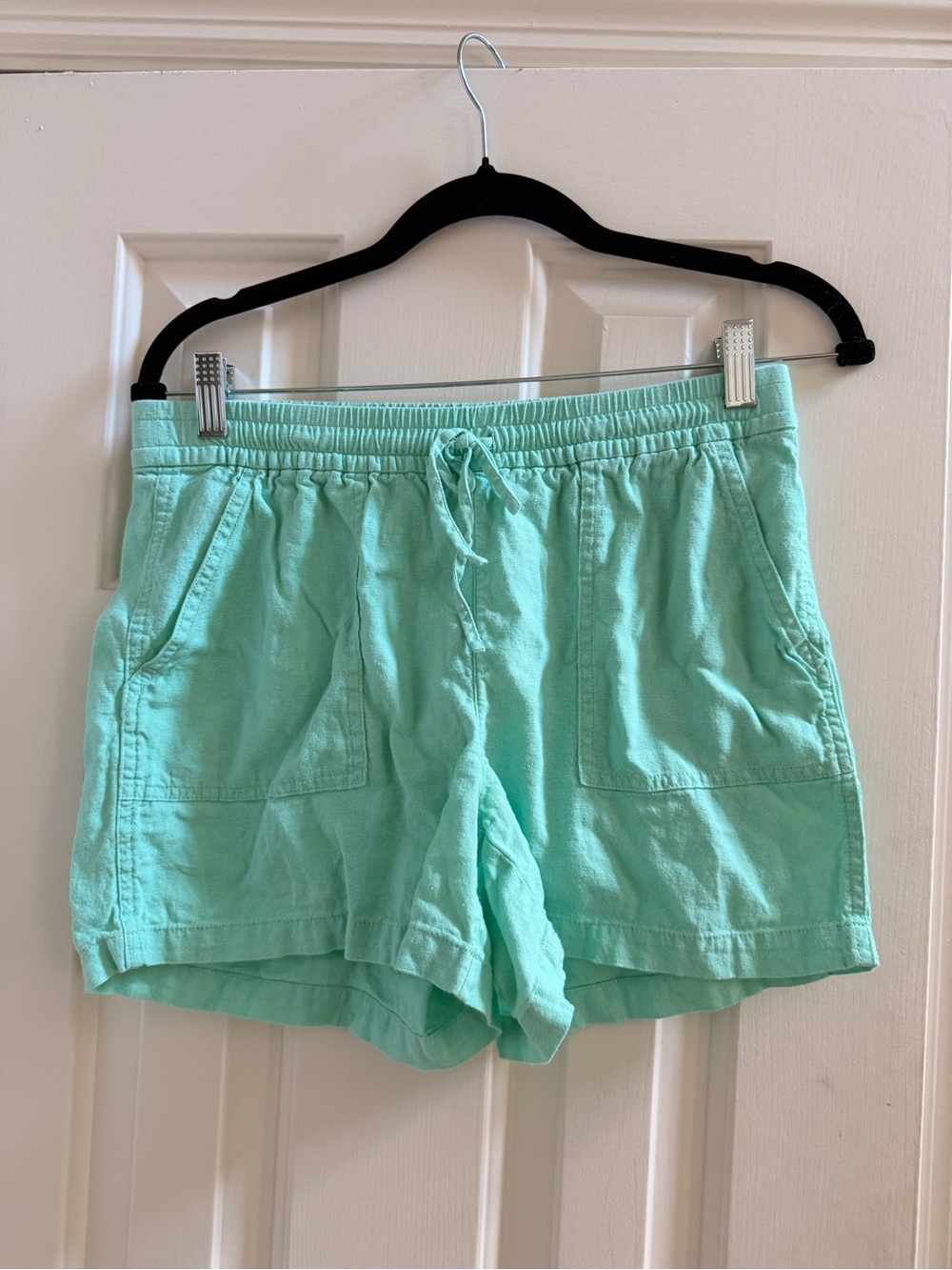 J. Crew Light Aqua Women's Drawstring Cotton Shorts